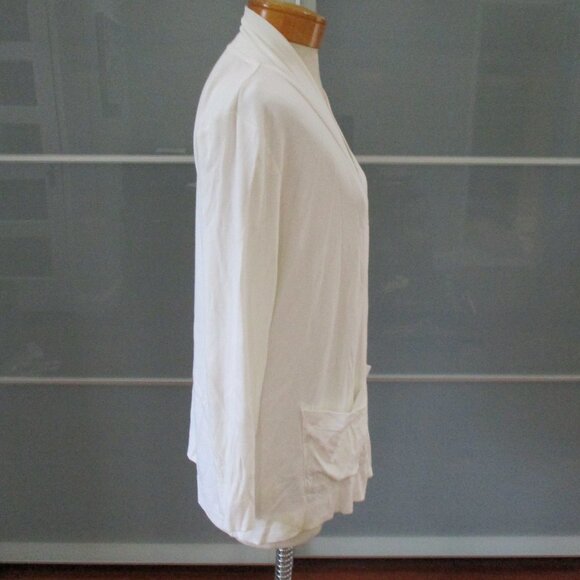 Isaac Mizrahi Live Essentials Open Front Long Sleeve Cardigan - Picture 4 of 5